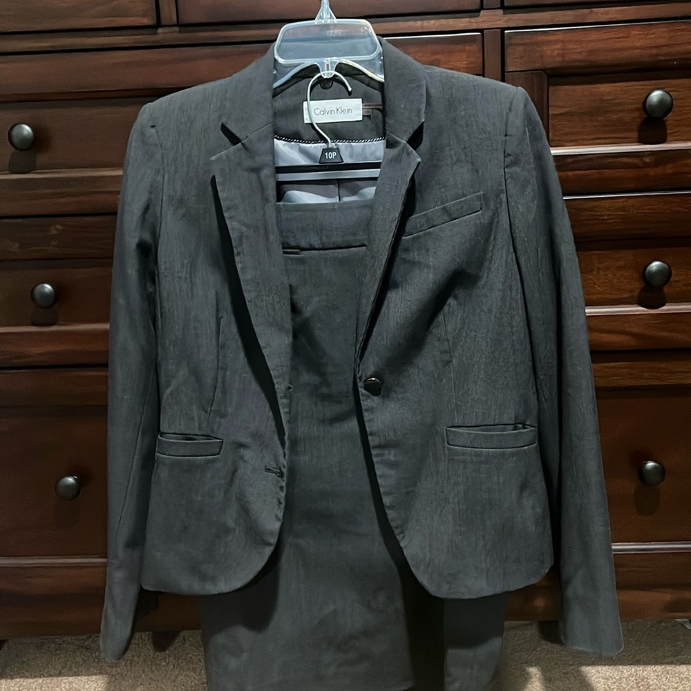 Calvin Klein skirt suit